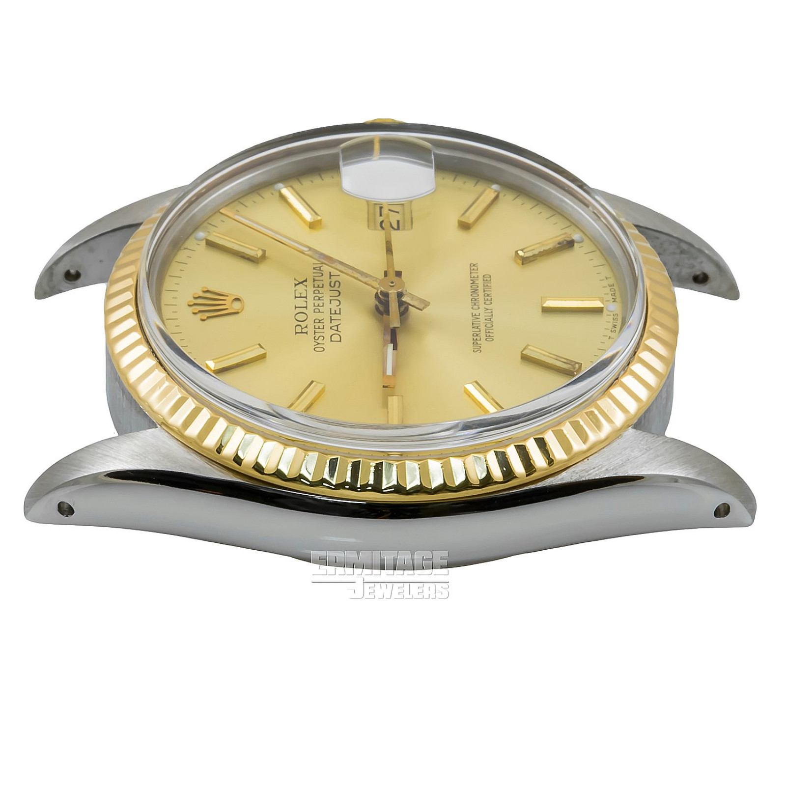 Pre-Owned Rolex Datejust Turn-O-Graph 16253 Stainless Steel, 18kt Yellow Gold & Stainless Steel 36 mm Gold Index